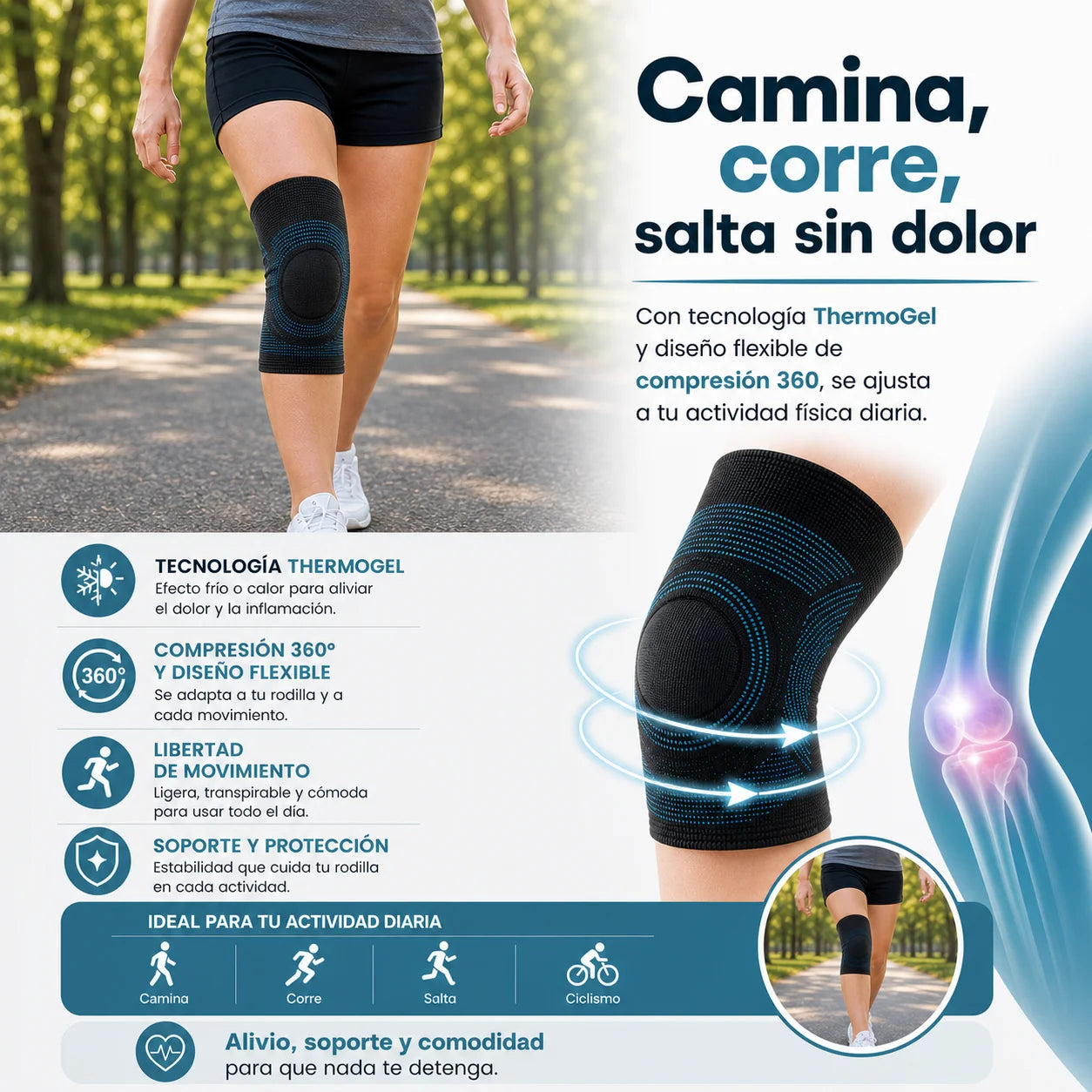 Rodillera Frío - Calor ThermoFlex Pro